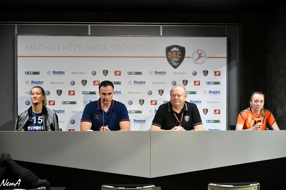 Sajtótájékoztató, képgalária az EHF-kupáról