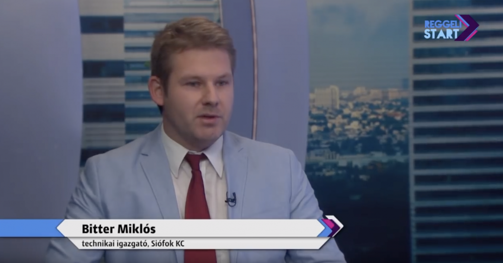 Bitter Miklós technikai igazgató volt  a Digi Sport Reggeli Startjának a vendége